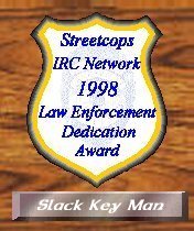 Streetcops LE Dedication Award