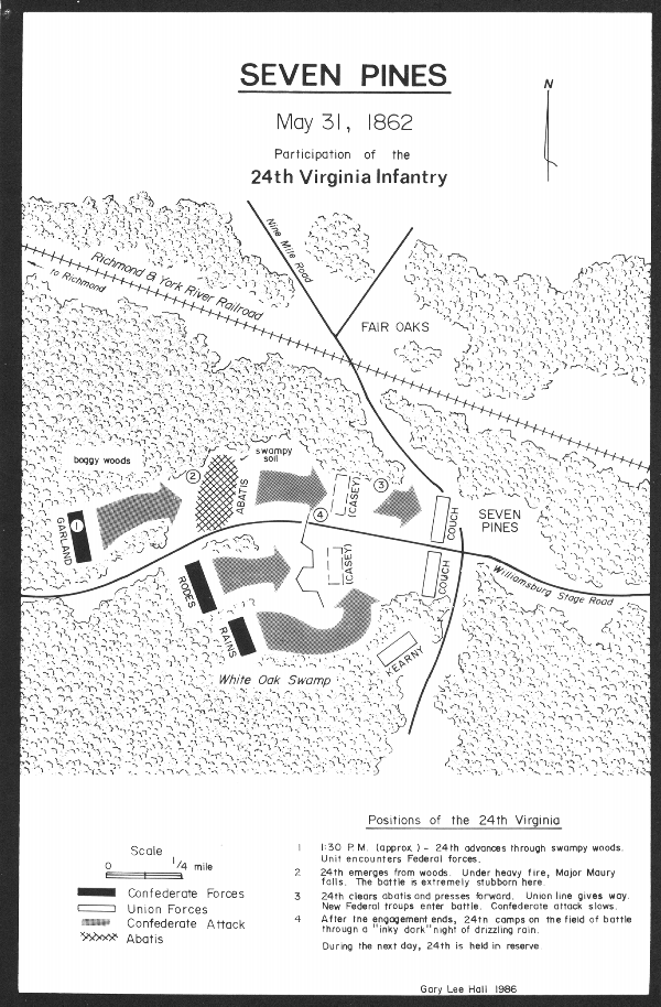 SEVEN PINES MAP