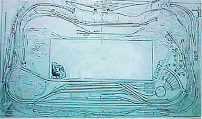 N-gauge layout track plan
