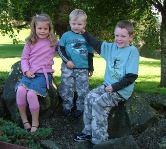 [photo of Emily, James and Thomas]