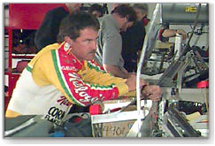 Terry Labonte in Garage