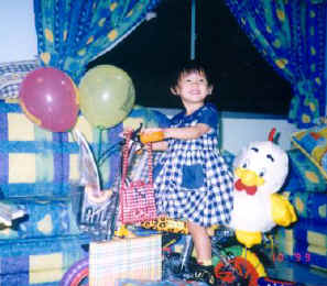 With my presents at home