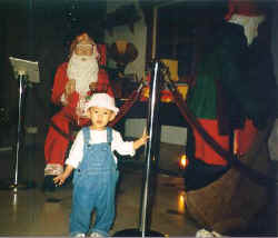 With Santa during X'mas 98
