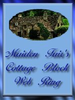 Maiden Fair's Cottage Blocks Web Ring Logo