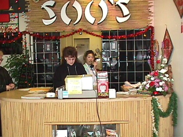 Bamboo Reception Desk