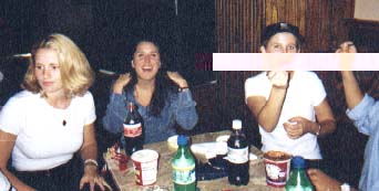 Lacy, Karen, Steph and Shamus' hand