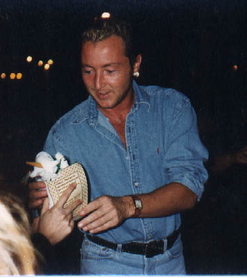 Michael receiving Unicorn gift