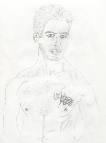 [My drawing of Robert Downey Jr.]