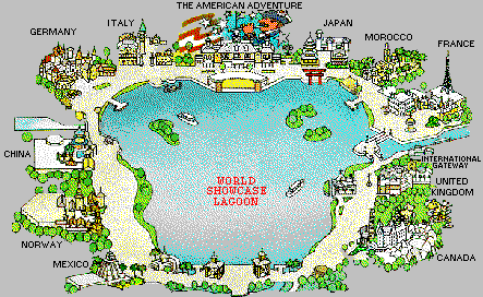 World Showcase Map