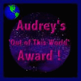 Audrey's Out Of This World Award