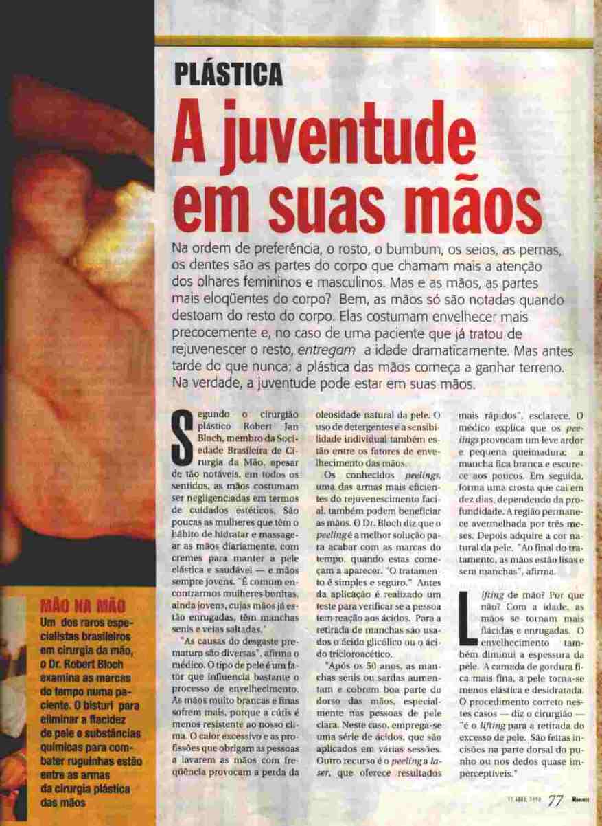 reportagem de 11 de abril de 1998 - se��o Sa�de - p�g 77