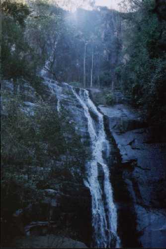The Madonna & Child Waterfall, from the bottom !