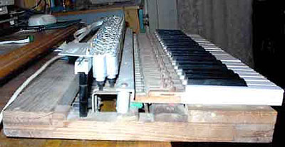 my keyboard: side view