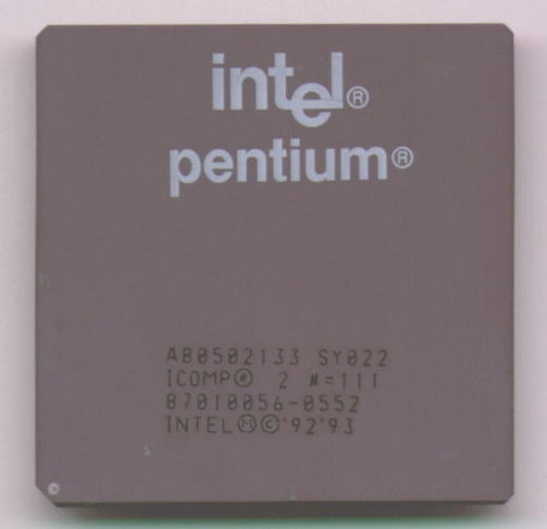 Processor Intel Pentium 133
