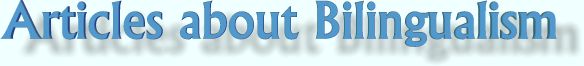 Articles about Bilingualism