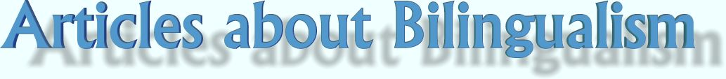 Articles about bilingualism
