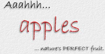 Apples... nature's PERFECT fruit.