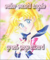 Sailor Senshi Angels Great Page Award