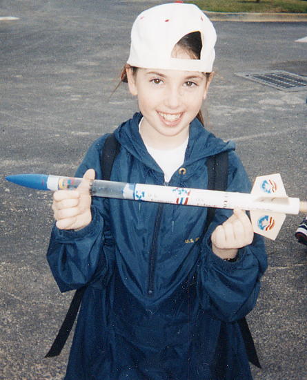 Picture of me holding a rocket