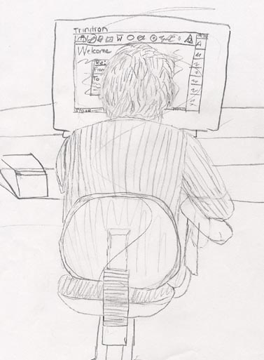 boy at computet