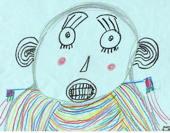 scary face