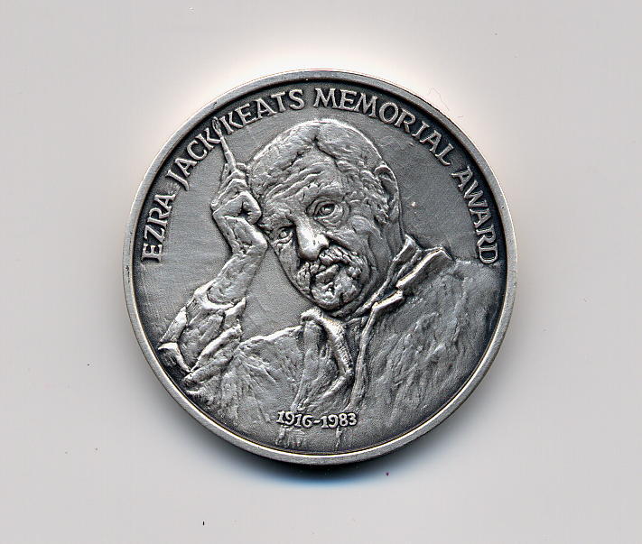 Ezra Jack Keats Bookmaking award medal.
