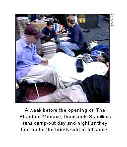 Fans camping-out for tickets