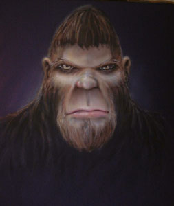 Shirt eith Bigfoot Face