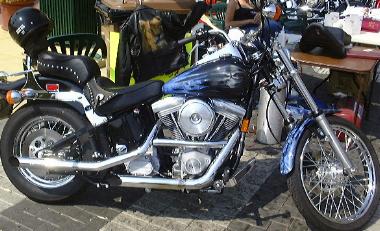Harley with Skull Design