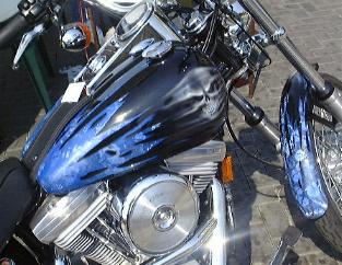Harley Tank with Skull Design