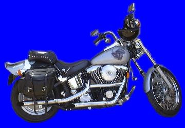 Motorcycle with Bull Design