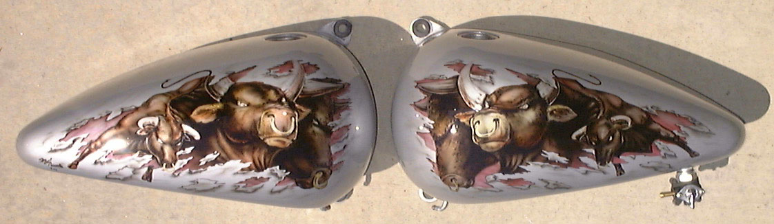 Tanks with Bull Design