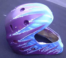 Goalie Mask with Wave and Shreds