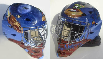 Goalie Mask with Toon Graphics