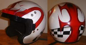 Helmet with Checker Design