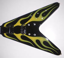 Airbrushed Graphics on Guitar