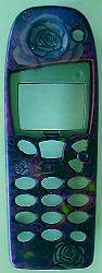 Cell Phone with Rose Design