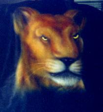 Leather Jacket with Lion