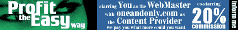 Webmasters - Profit the Easy way!