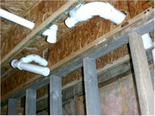The indoor plumbing is started. (We have it in America now!)