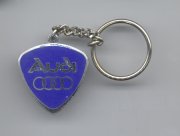 AUDI logo incl. 4 circles on blue trichoid form