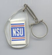 Plastic showing square NSU logo