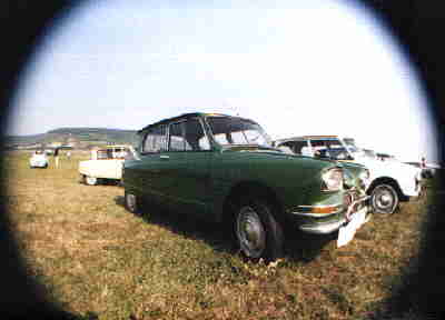 green Ami6 fisheye view