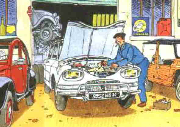 Ami6 at the garage