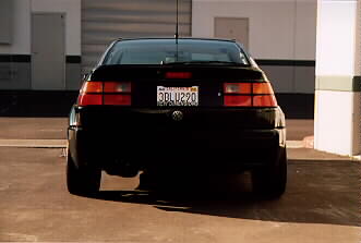 Rear of car