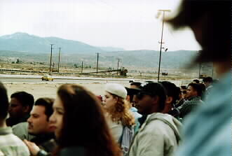 Crowd reaction: This race is over.