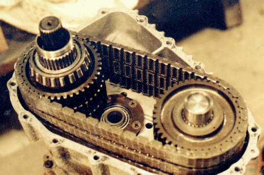 Inside Early 3 chain FF Xfer box.