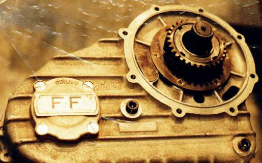 FF Xfer box with tailshaft housing removed.