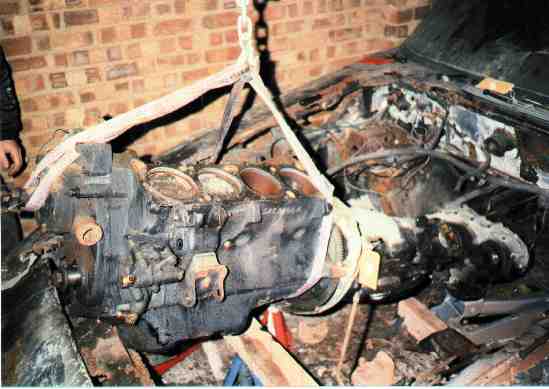 Support while removing using hoist.