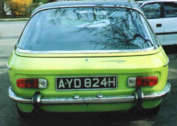 Rear view of 119/183 with hard to find Altissimo rear lights fitted.